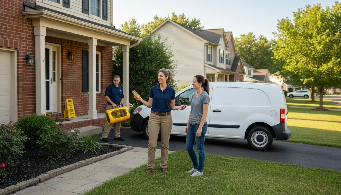 Water restoration image for Water Damage & Restoration Services in Valley View, TX